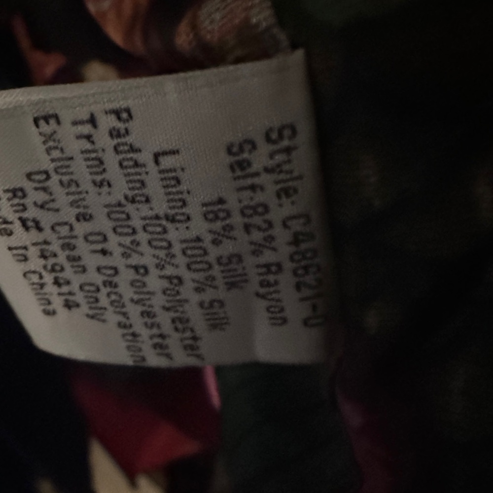 Johnny Was Floral Quilted Yellow Coat NWOT pit to pit:28” length:38” - Picture 11 of 11